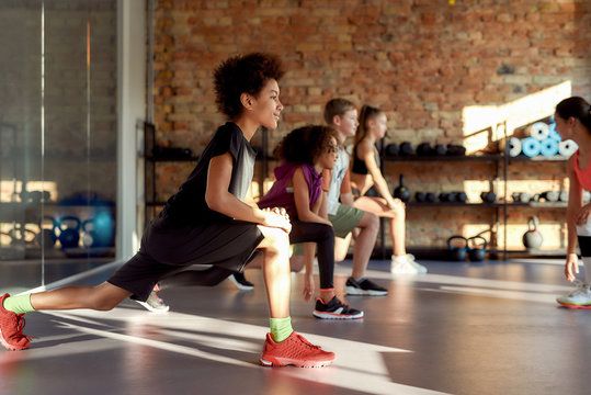 13 to 15 year olds working out