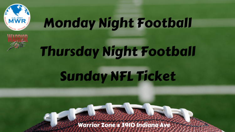View Event :: Watch Monday Night Football at Warrior Zone :: Ft. Campbell  :: US Army MWR