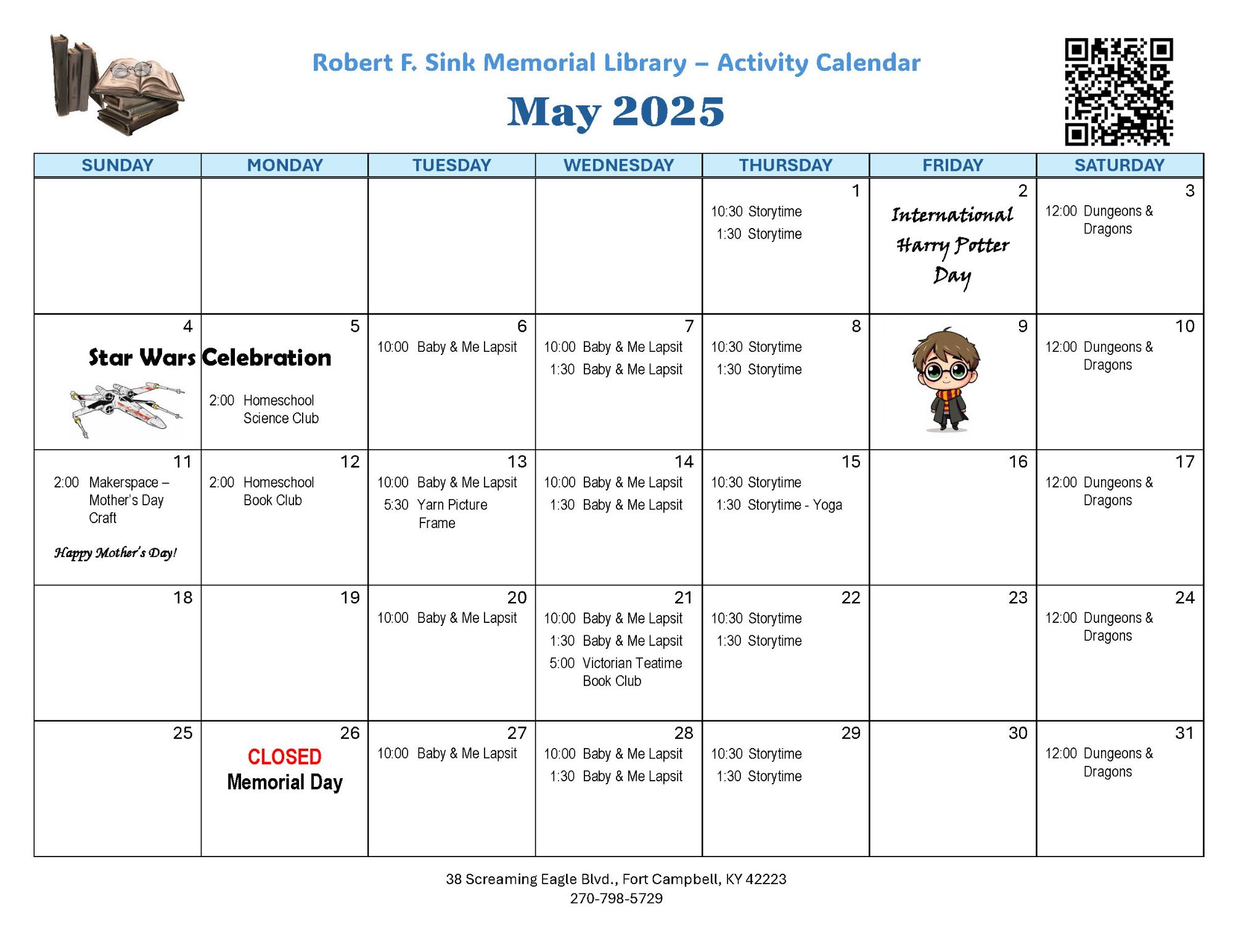 RF Sink Memorial Library - May 2025 Activity Calendar.jpg