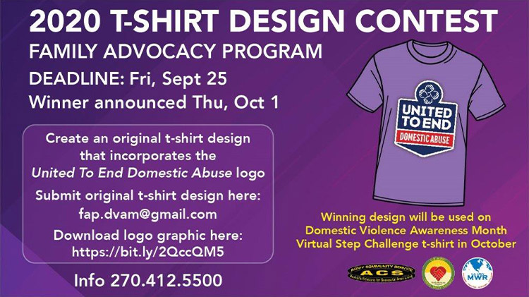 Calendar of :: 2020 T-Shirt Design Contest (DVAM) :: Ft. Campbell :: US ...